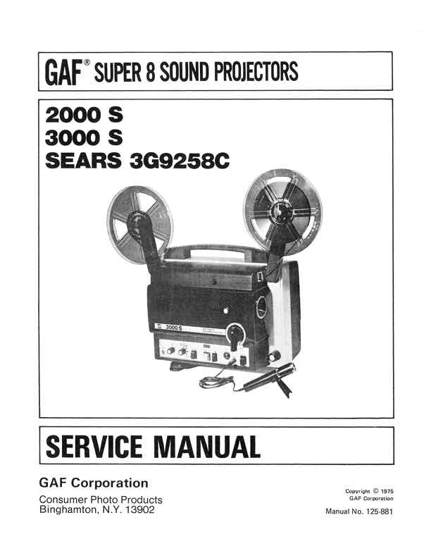 Gaf 2000-3000 technical manual preview