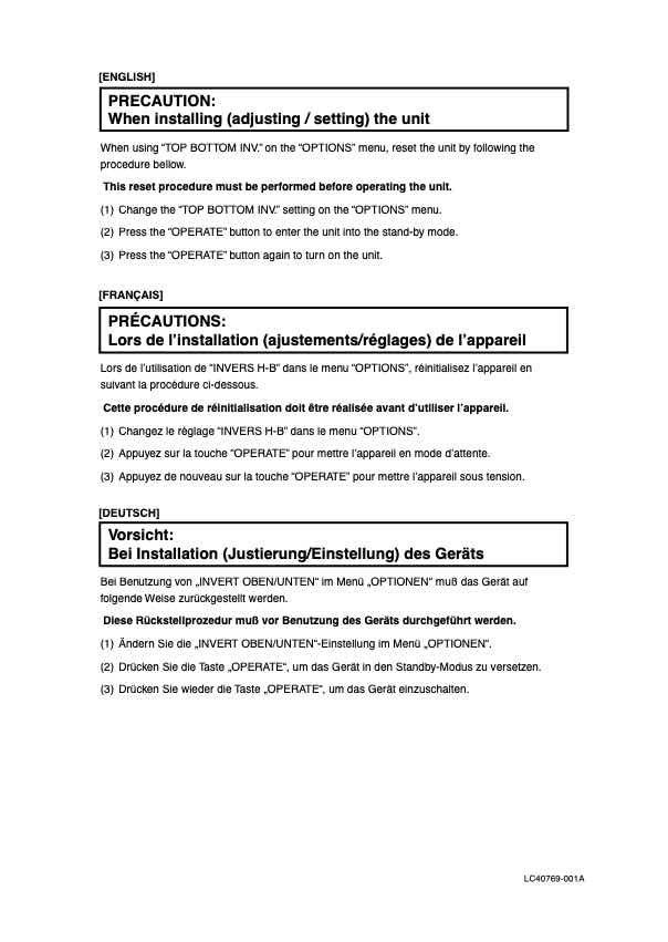 JVC DLA-G11 technical manual preview