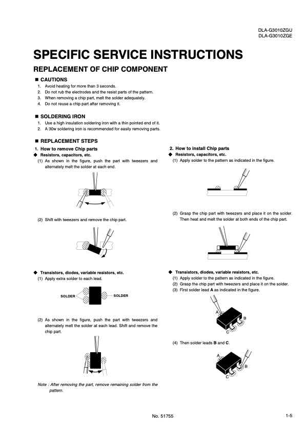 JVC DLA-G3010Z technical manual preview