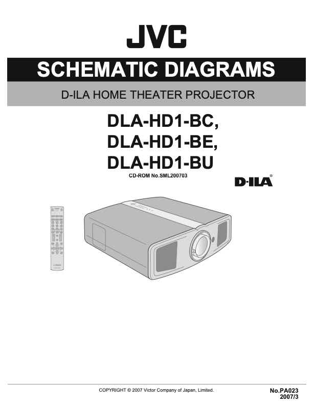 JVC DLA-HD1 technical manual preview