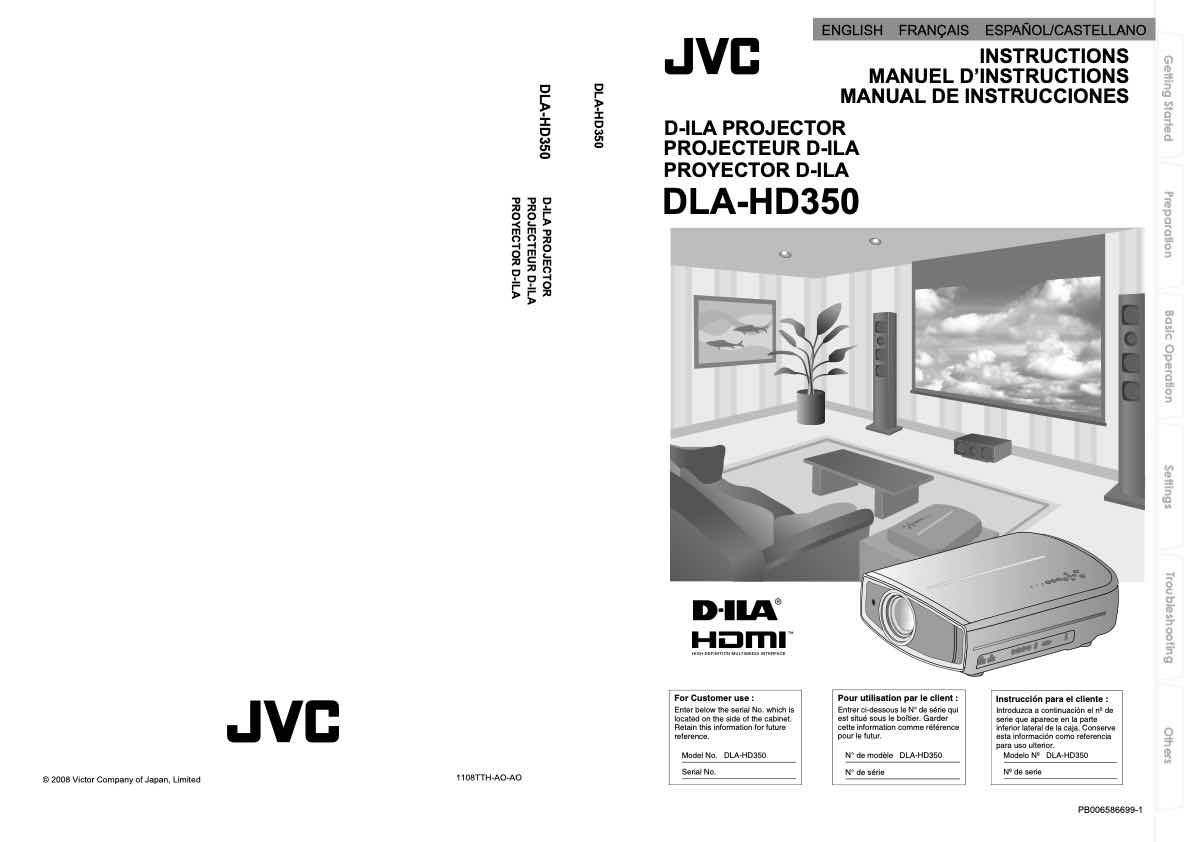 JVC DLA-HD750BE technical manual preview
