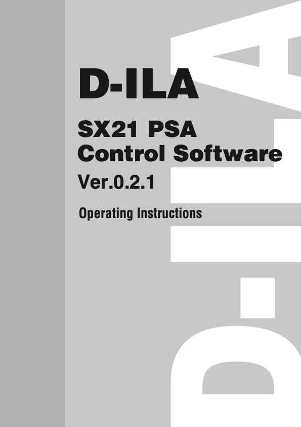 JVC DLA-SX21 technical manual preview