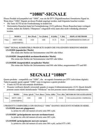 JVC LX-D technical manual preview