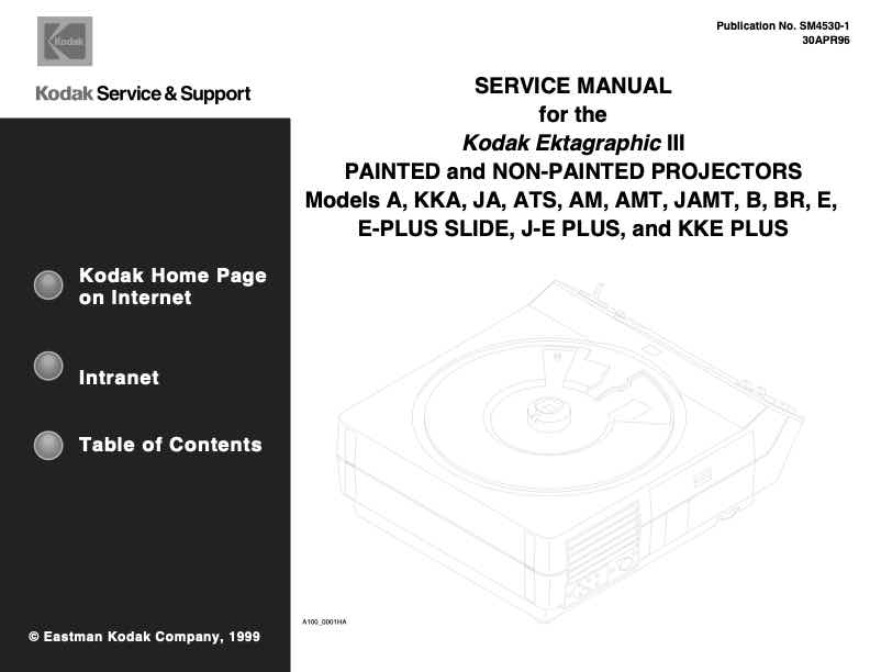 Kodak Ektagraphic III technical manual preview
