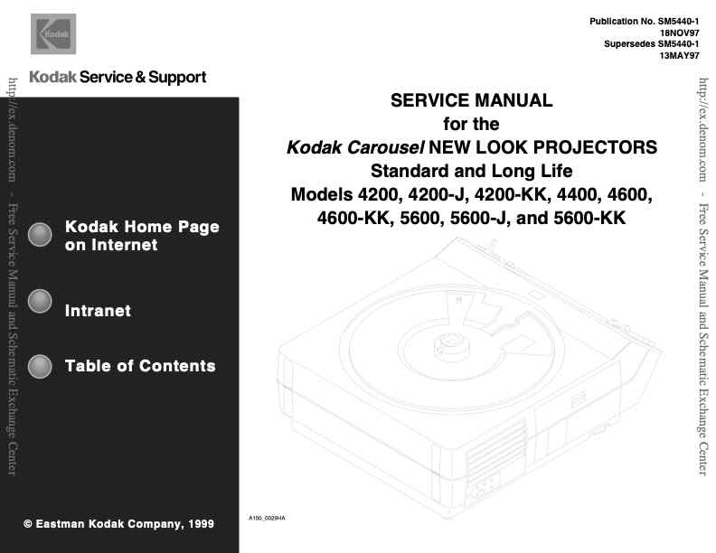 Kodak General Docs technical manual preview