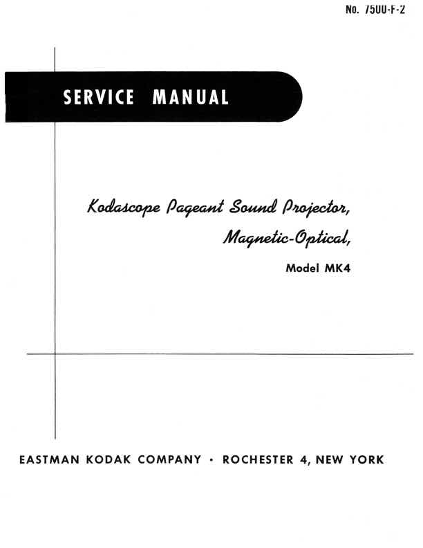 Kodak Page Ant technical manual preview