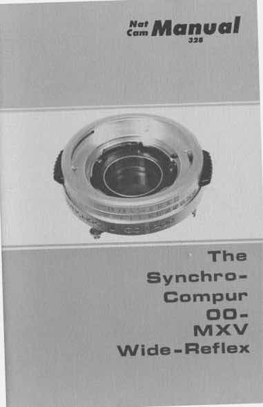 Compur 00-MXV technical manual preview