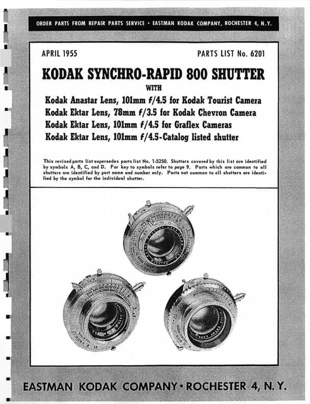 Kodak Synchro technical manual preview