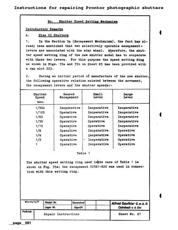 Prontor General Docs technical manual preview