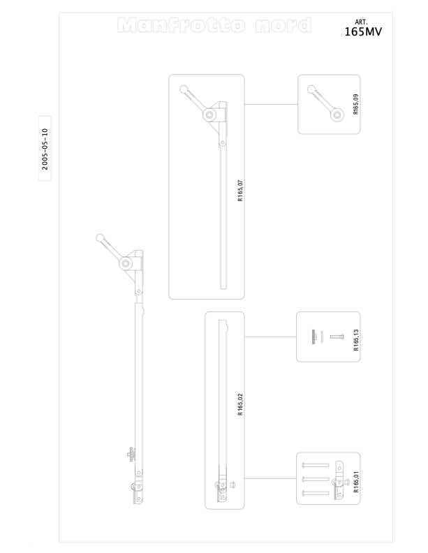 Manfrotto 165 technical manual preview