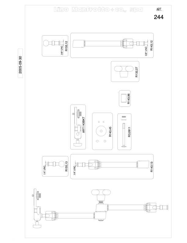 Manfrotto 244 technical manual preview