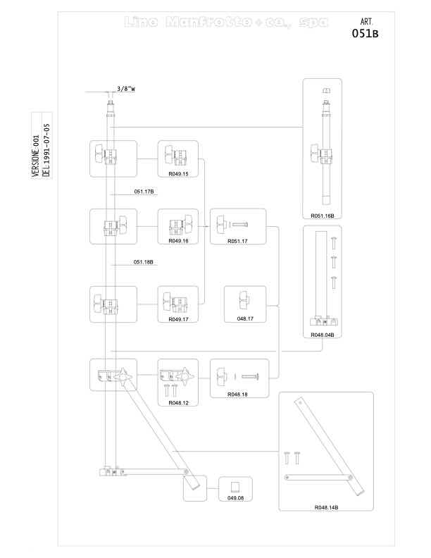 Manfrotto 51 technical manual preview
