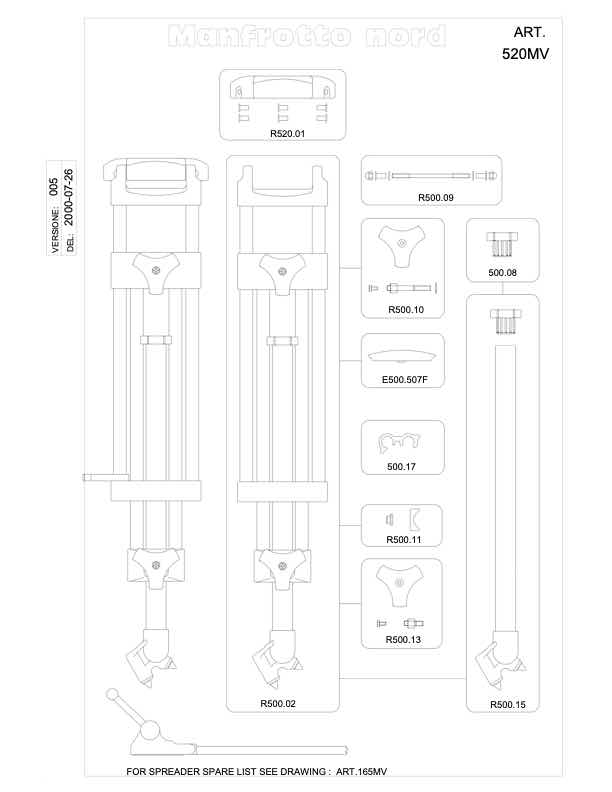 Manfrotto 520 technical manual preview