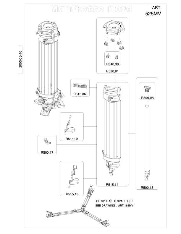Manfrotto 525 technical manual preview