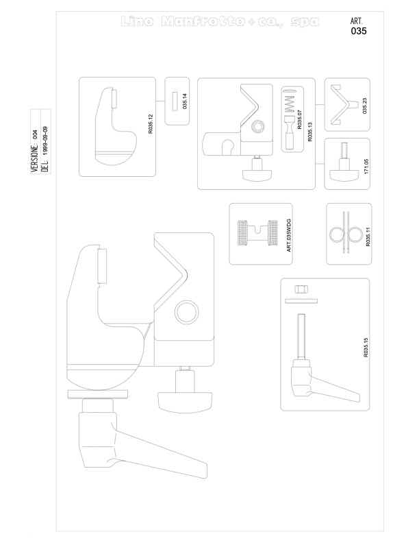 Manfrotto Superclamb technical manual preview
