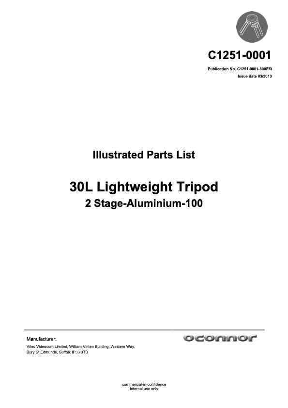 Oconnor 30L technical manual preview