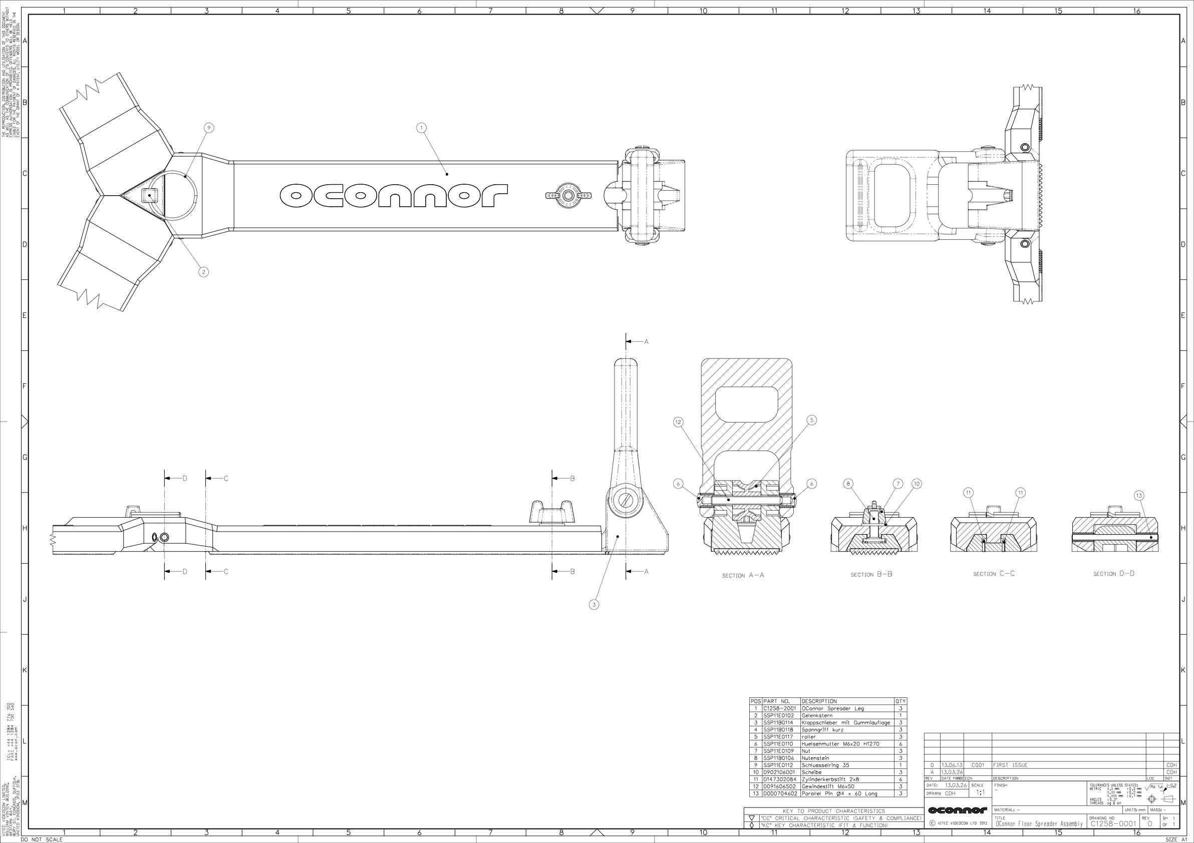 Oconnor Spreader technical manual preview