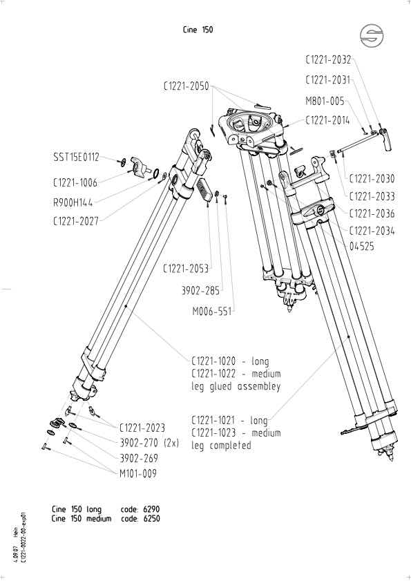 Sachtler 150mm technical manual preview