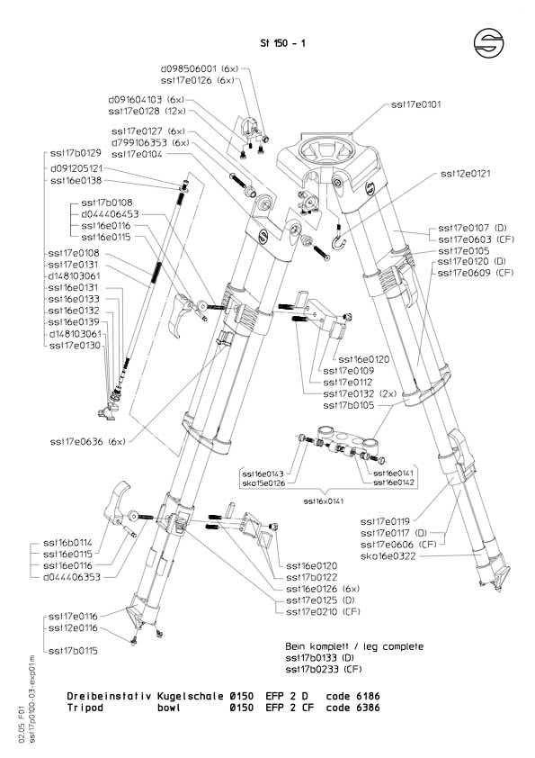 Sachtler 150mm technical manual preview