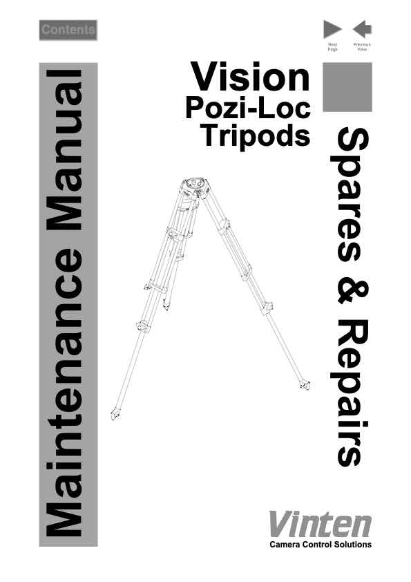 Vinten 3770 technical manual preview