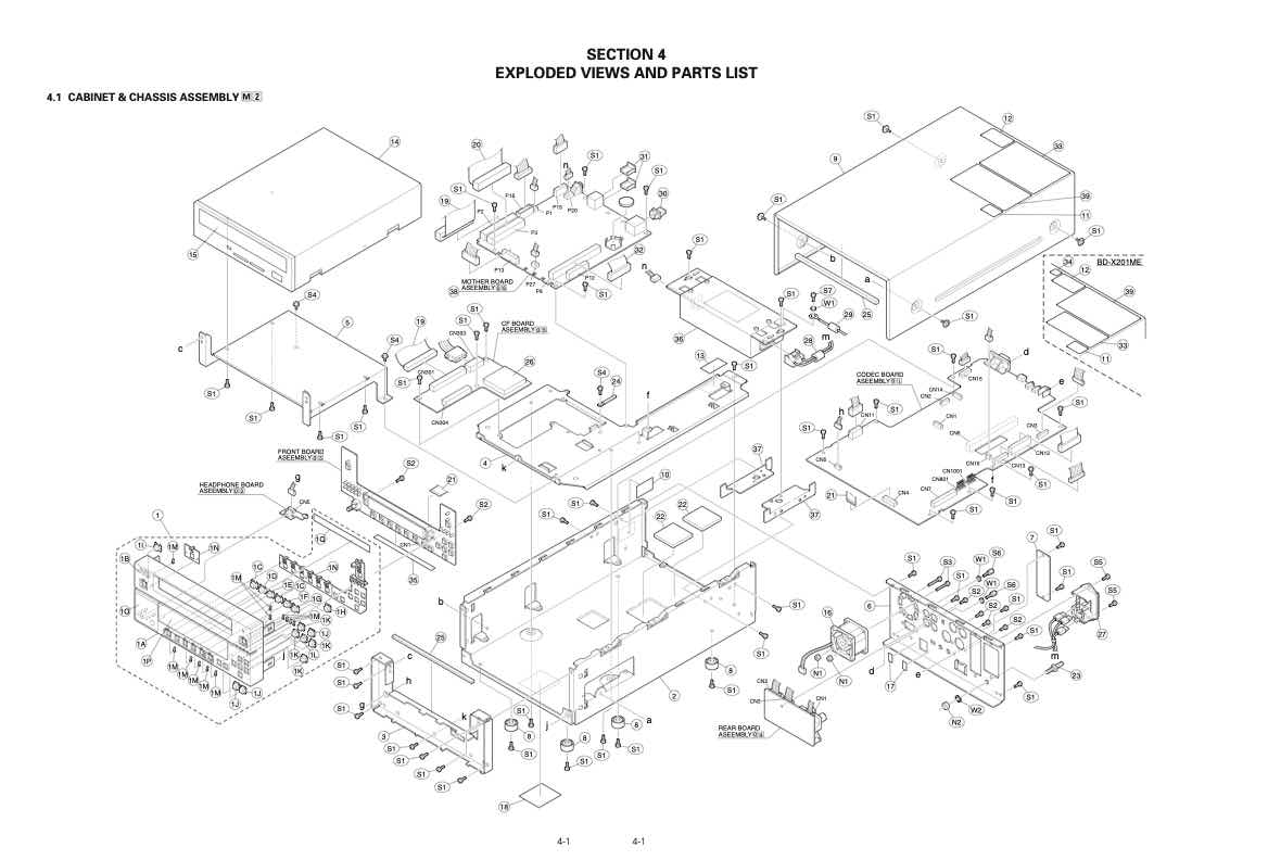 JVC BD-X201ME technical manual preview