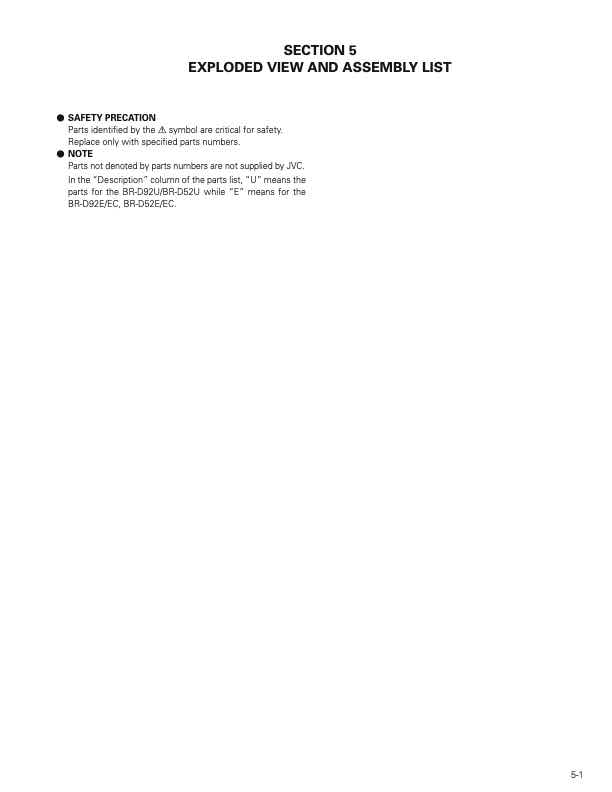 JVC BR_D52_D92 technical manual preview