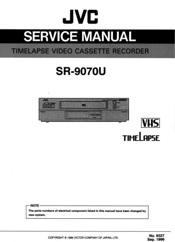 JVC SR-9070U technical manual preview