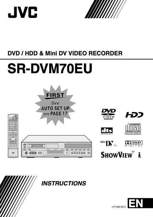 JVC SR-DVM70 technical manual preview