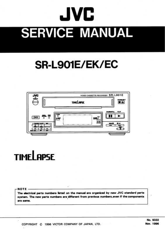 JVC SR-L901E technical manual preview