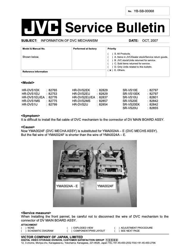 JVC SR_VS20 technical manual preview