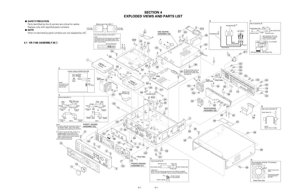 JVC VR-716E technical manual preview