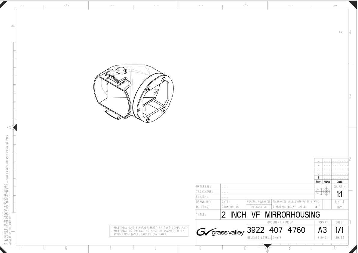 Grass Valley DMC-1100 technical manual preview