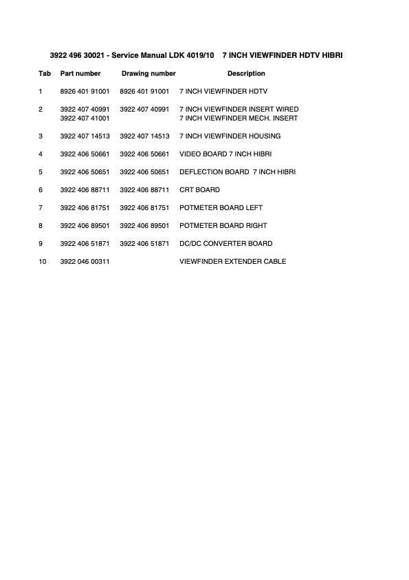 Grass Valley LDK4019 technical manual preview