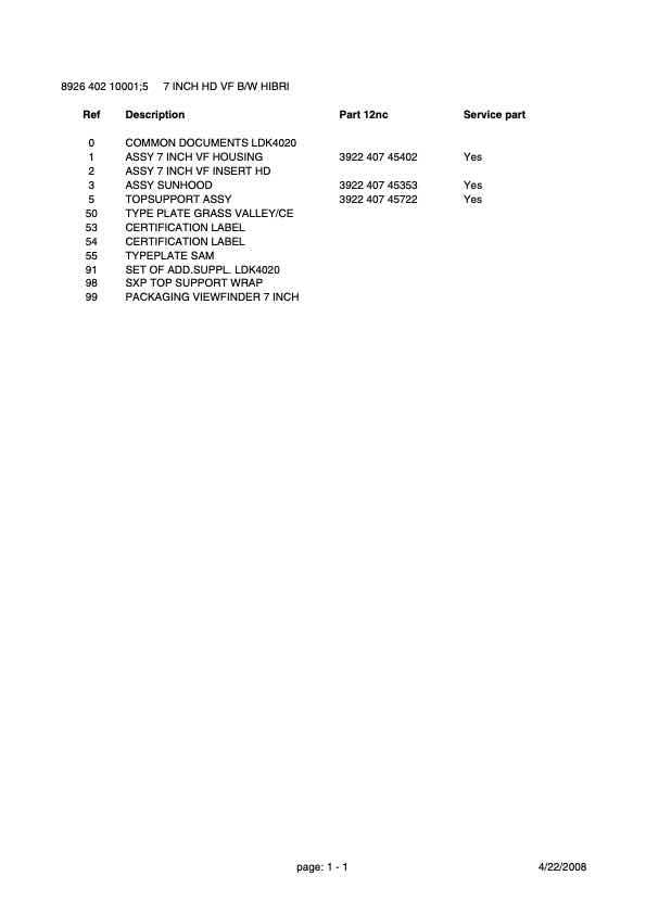 Grass Valley LDK4021 technical manual preview