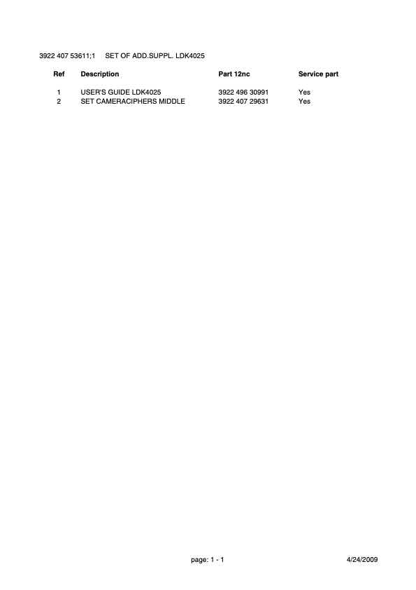 Grass Valley LDK4025 5308 technical manual preview