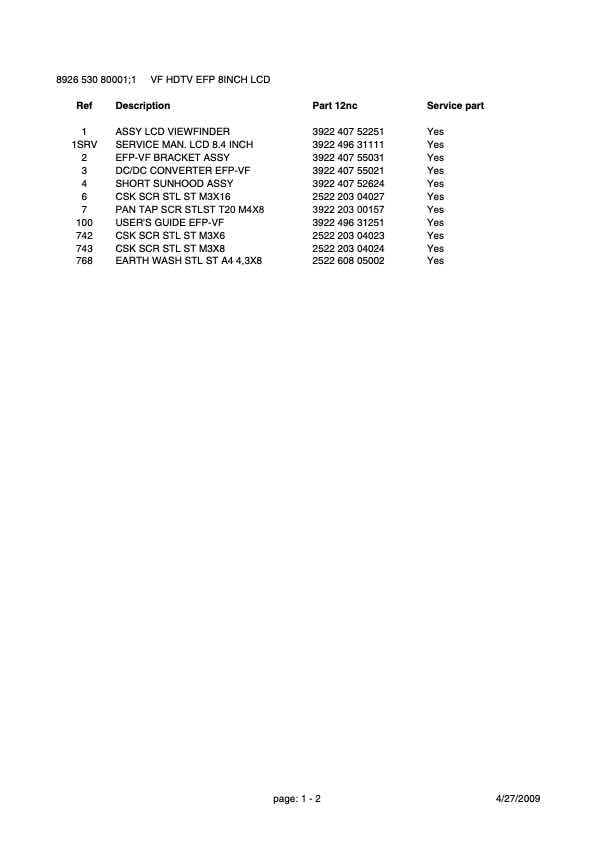 Grass Valley LDK4025 5308 technical manual preview
