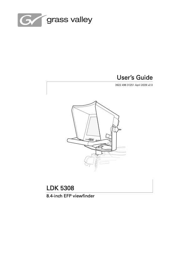 Grass Valley LDK4025 5308 technical manual preview