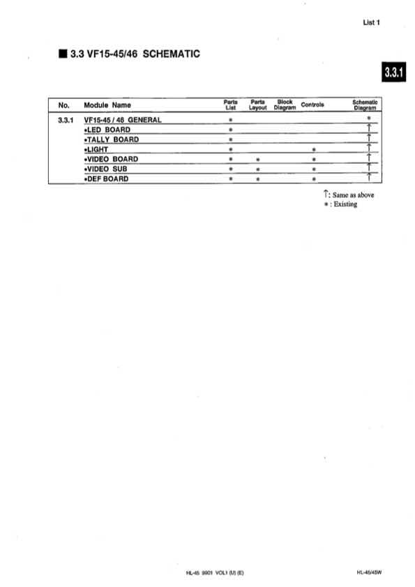 Ikegami VF15-45 technical manual preview