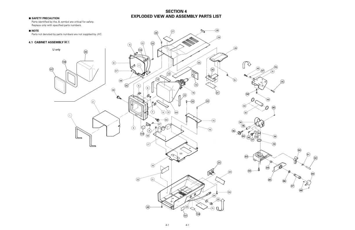 JVC VF-P400E(B) technical manual preview