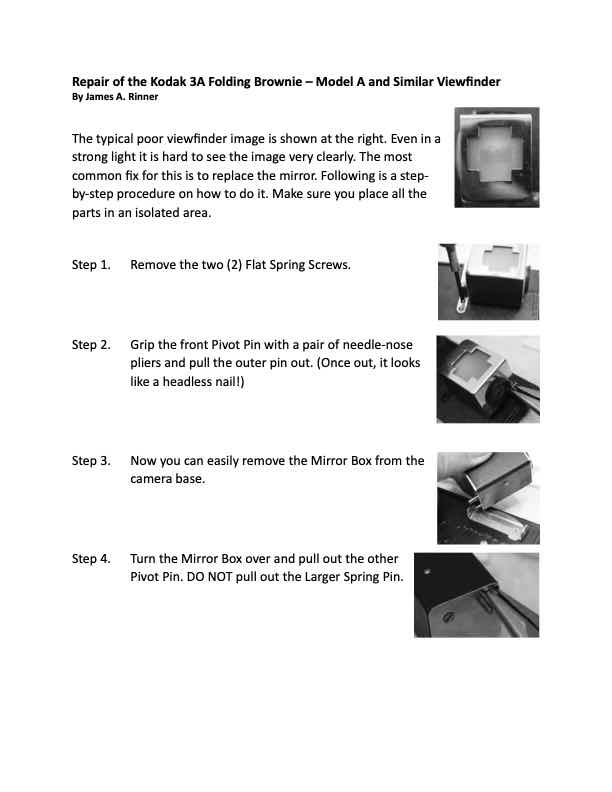 Kodak 3A technical manual preview